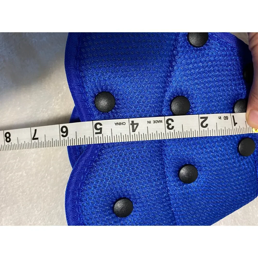 NEW Blue Plush E Collar Size Small, With Snap Shut Buttons, Adjustable